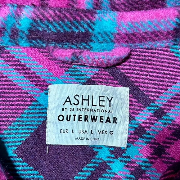 🏷️🏷️Ashley by 26 international outerwear sz L plaid shacket - Picture 9 of 9
